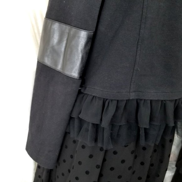 D-Signed Descendants Moto Jacket Black Dress Sleeveless Junior L 14/16 2-Pc Set - Picture 7 of 10